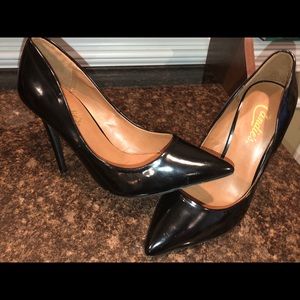 Black Patent Pumps